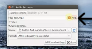 Check the Add checkbox