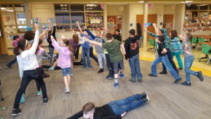Participating in a Russian game!