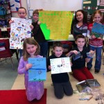 Noah, Evan, Adrien, Celeste, Callie, Katelyn, and JJ 