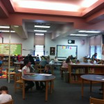 Authors surrounded by books