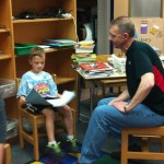 Lucas reads to Celeste's dad