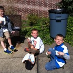 Ethan, Aidan P., DJ chilling out