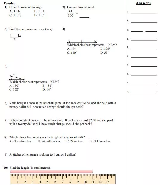 Math Homework for 3/19